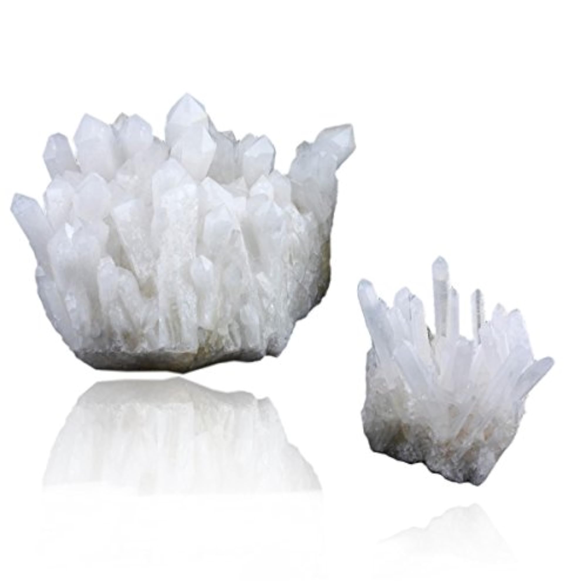 Natural Rock Quartz Crystal Cluster Specimen, Druzy Geode Gemstone